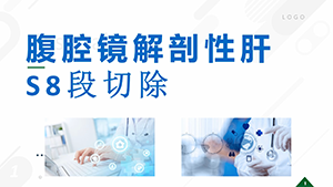 腹腔镜解剖性肝S8段切除